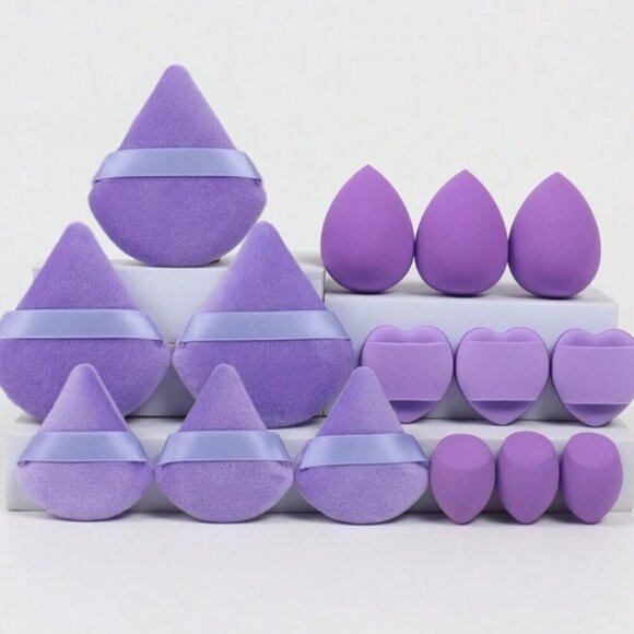 Makeup Sponges and Puffs 15 Piece Makeup Tools Choose Color NWT - Picture 2 of 5